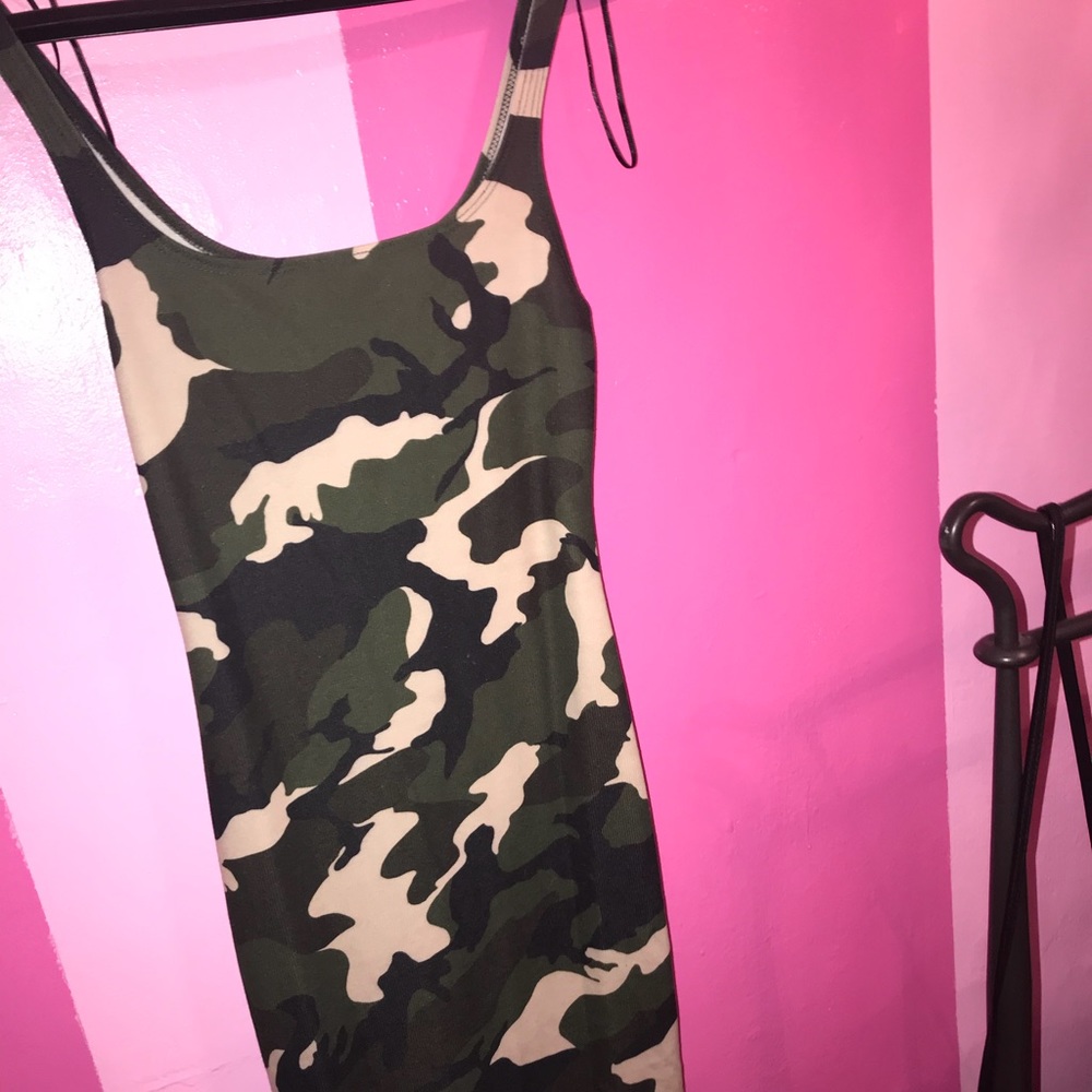Camo bodycon dress